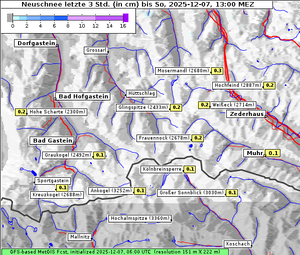 Neuschnee, 7. 12. 2025