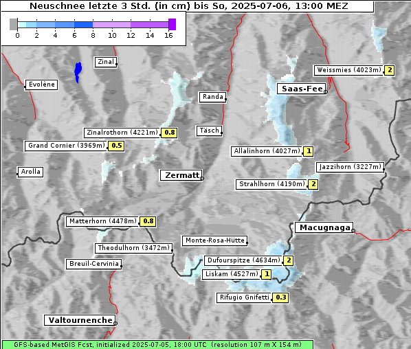 Neuschnee, 6. 7. 2025