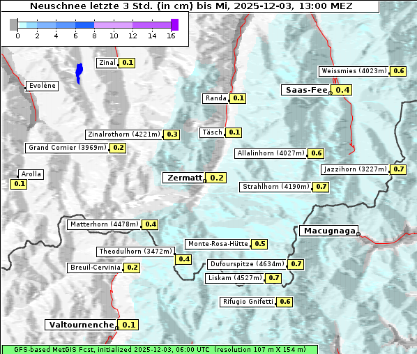 Neuschnee, 3. 12. 2025