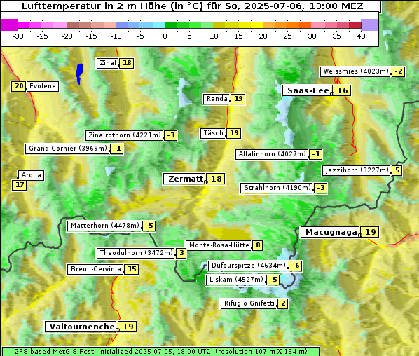 Temperatur, 6. 7. 2025