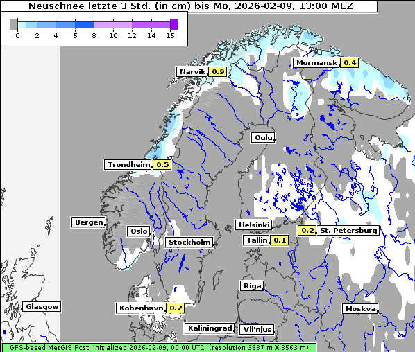Neuschnee, 9. 2. 2026
