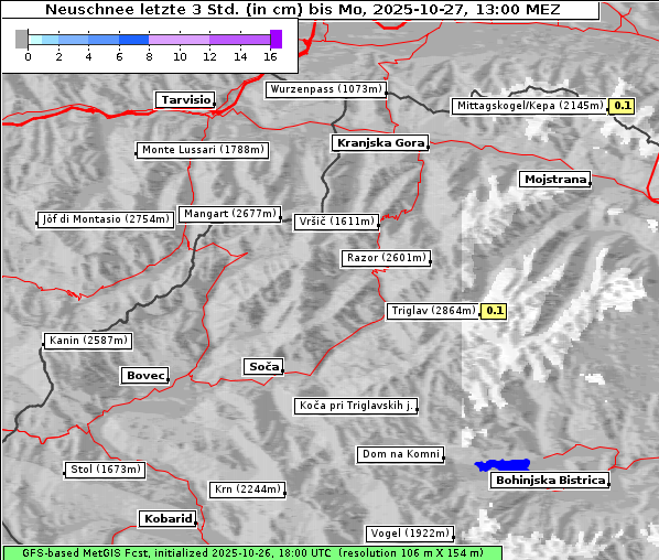 Neuschnee, 27. 10. 2025
