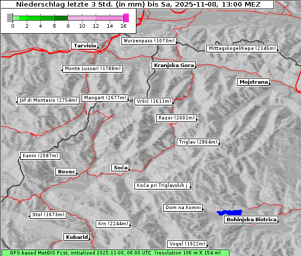 Niederschlag, 8. 11. 2025
