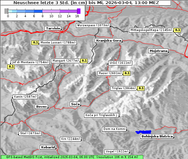 Neuschnee, 4. 3. 2026