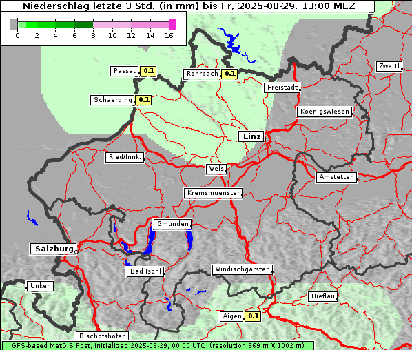 Niederschlag, 29. 8. 2025