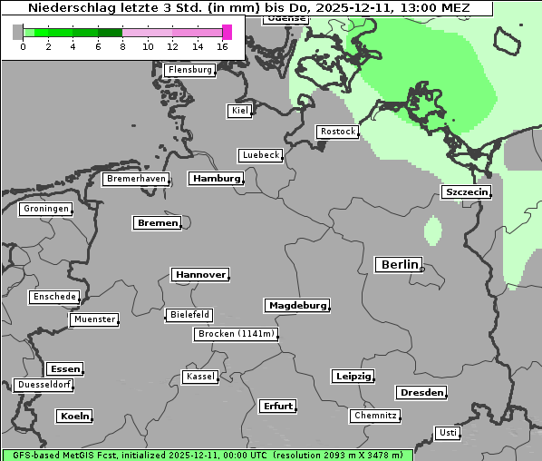 Niederschlag, 11. 12. 2025
