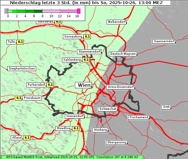Niederschlag, 26. 10. 2025