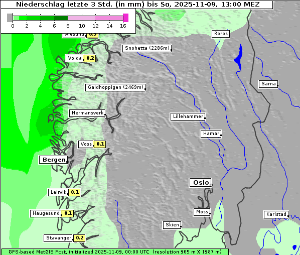 Niederschlag, 9. 11. 2025