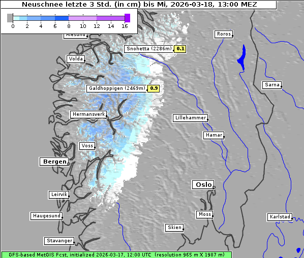Neuschnee, 18. 3. 2026