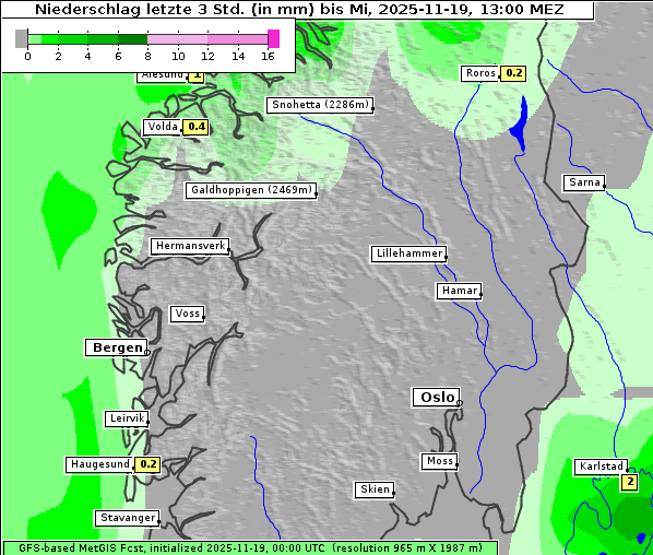 Niederschlag, 19. 11. 2025