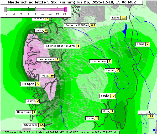 Niederschlag, 18. 12. 2025