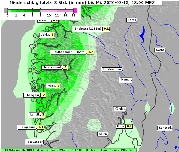 Niederschlag, 18. 3. 2026