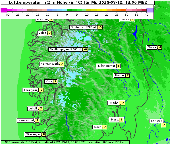Temperatur, 18. 3. 2026
