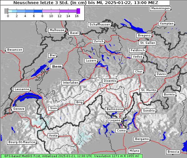 Neuschnee, 22. 1. 2025