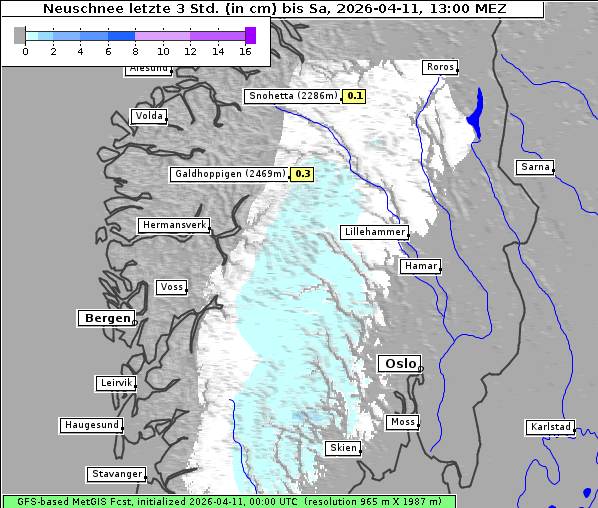 Neuschnee, 11. 4. 2026