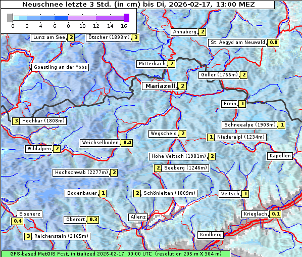 Neuschnee, 17. 2. 2026