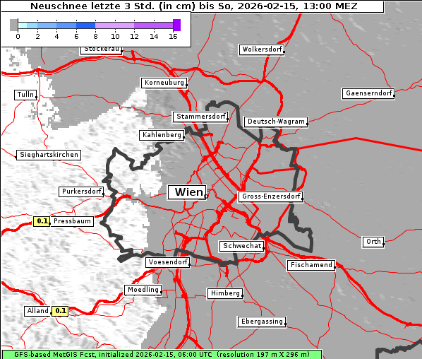 Neuschnee, 15. 2. 2026