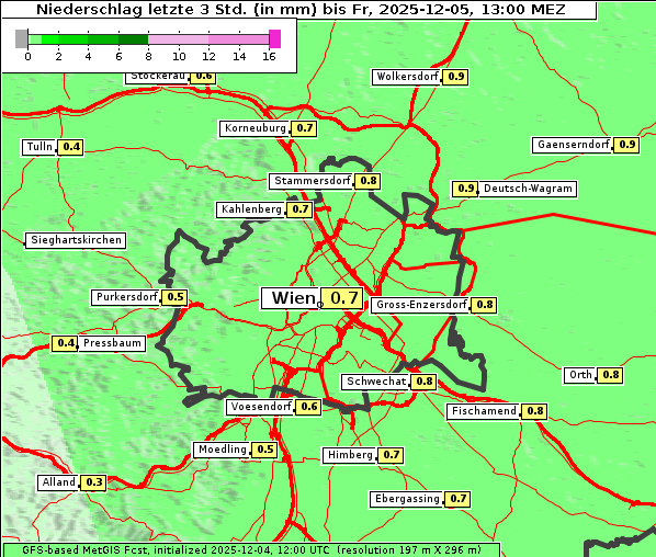 Niederschlag, 5. 12. 2025