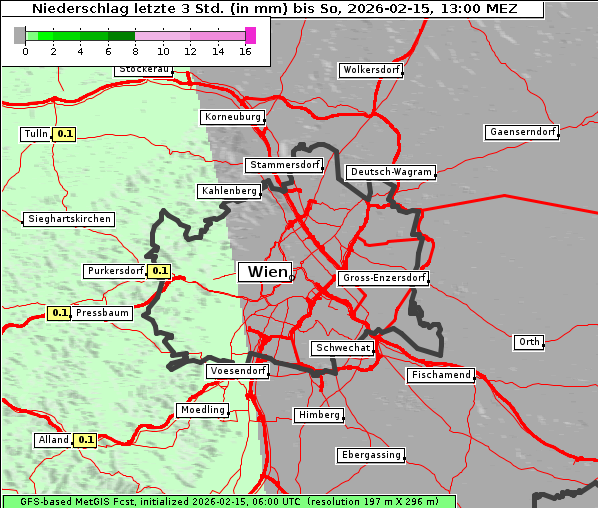 Niederschlag, 15. 2. 2026