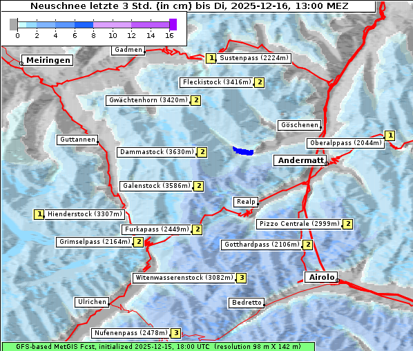Neuschnee, 16. 12. 2025