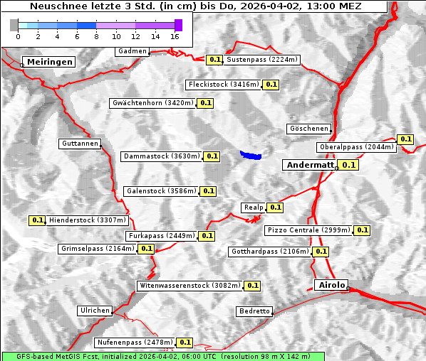Neuschnee, 2. 4. 2026