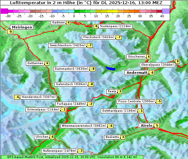 Temperatur, 16. 12. 2025