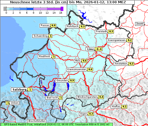 Neuschnee, 12. 1. 2026
