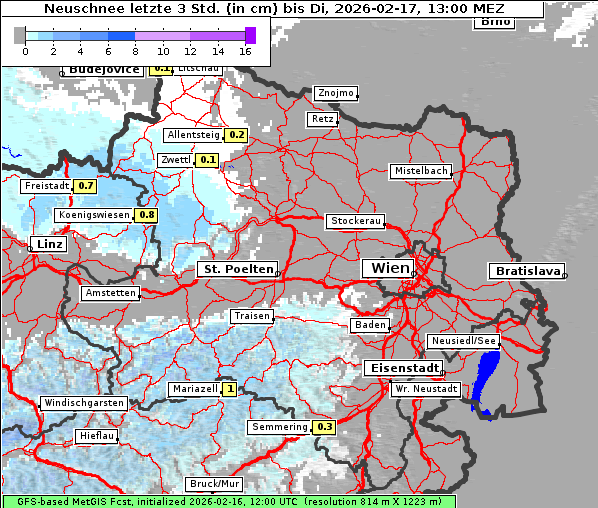 Neuschnee, 17. 2. 2026