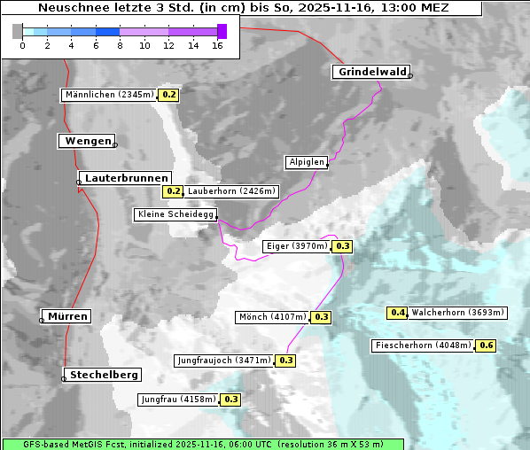 Neuschnee, 16. 11. 2025