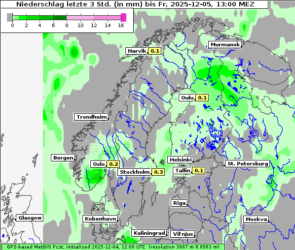 Niederschlag, 5. 12. 2025