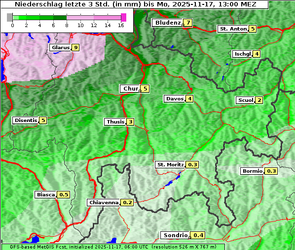 Niederschlag, 17. 11. 2025