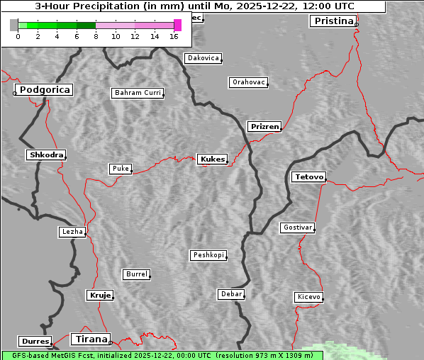 Niederschlag, 22. 12. 2025