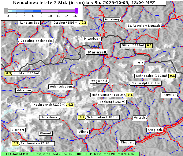 Neuschnee, 5. 10. 2025