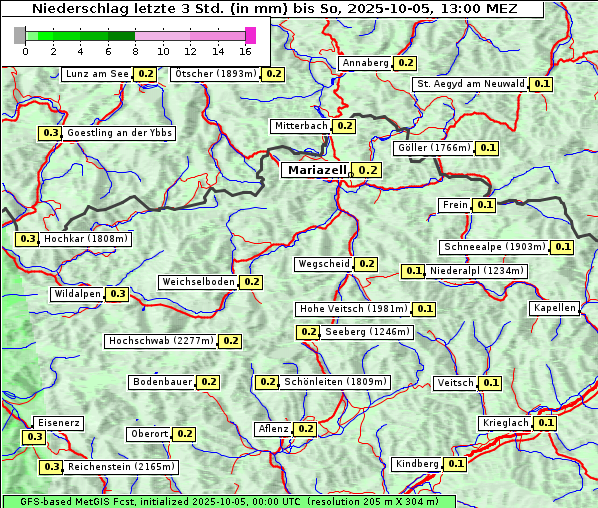 Niederschlag, 5. 10. 2025