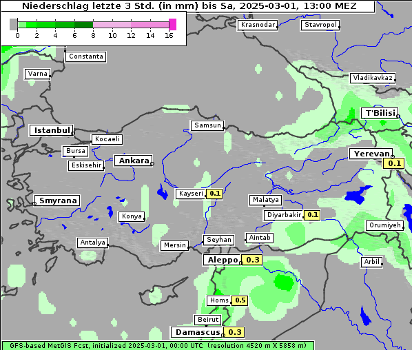 Niederschlag, 1. 3. 2025