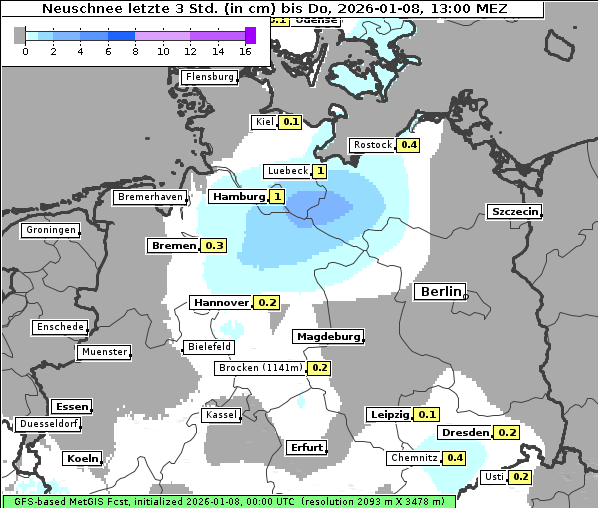 Neuschnee, 8. 1. 2026