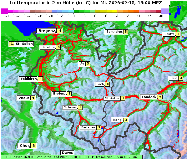 Temperatur, 18. 2. 2026