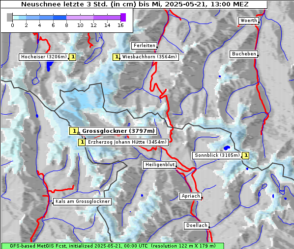 Neuschnee, 21. 5. 2025