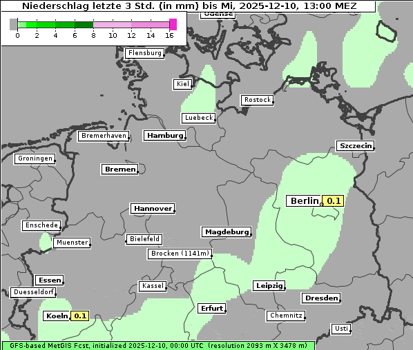 Niederschlag, 10. 12. 2025