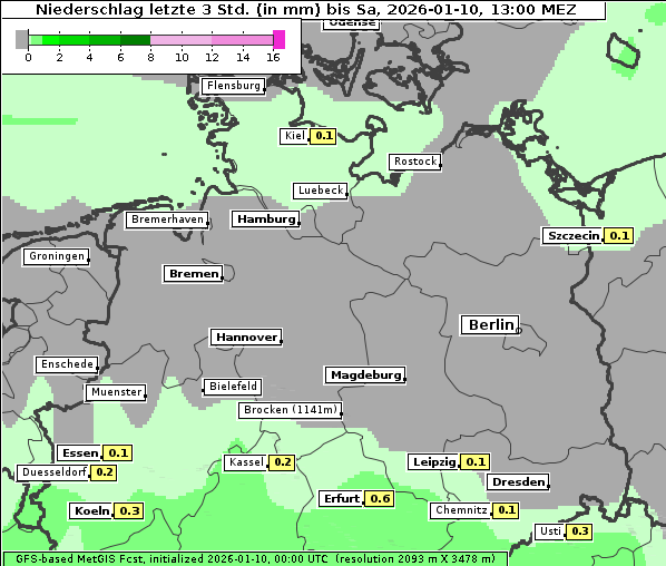 Niederschlag, 10. 1. 2026