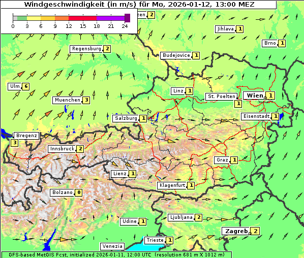 Wind, 12. 1. 2026
