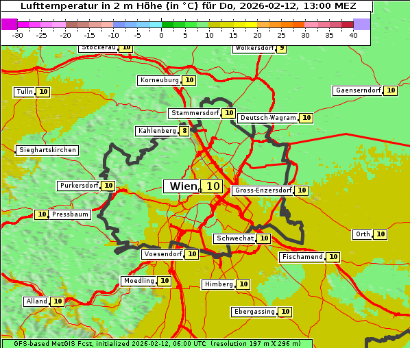 Temperatur, 12. 2. 2026