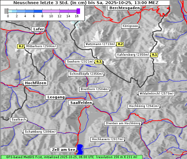 Neuschnee, 25. 10. 2025