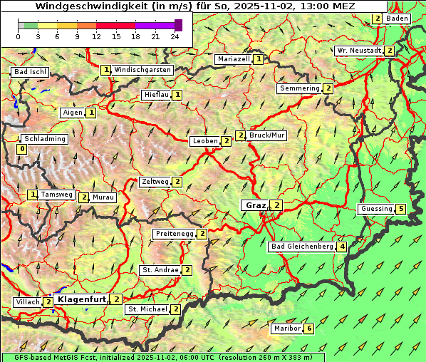 Wind, 2. 11. 2025