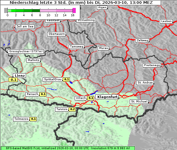 Niederschlag, 10. 3. 2026