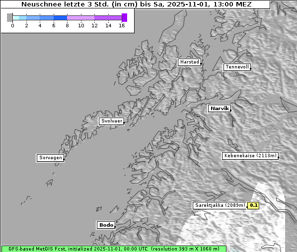 Neuschnee, 1. 11. 2025