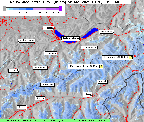 Neuschnee, 20. 10. 2025