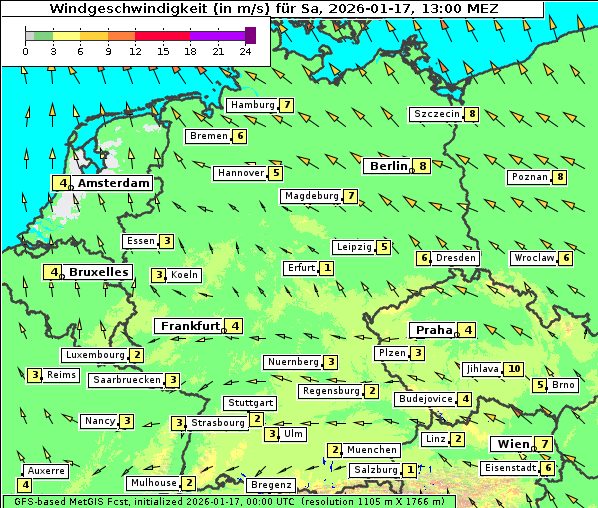 Wind, 17. 1. 2026