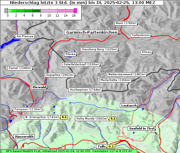 Niederschlag, 25. 2. 2025