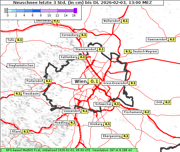 Neuschnee, 3. 2. 2026